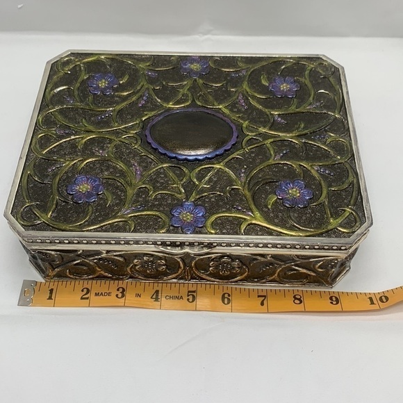Godinger Silverplated Jewelry Box Upcycle - Picture 7 of 11